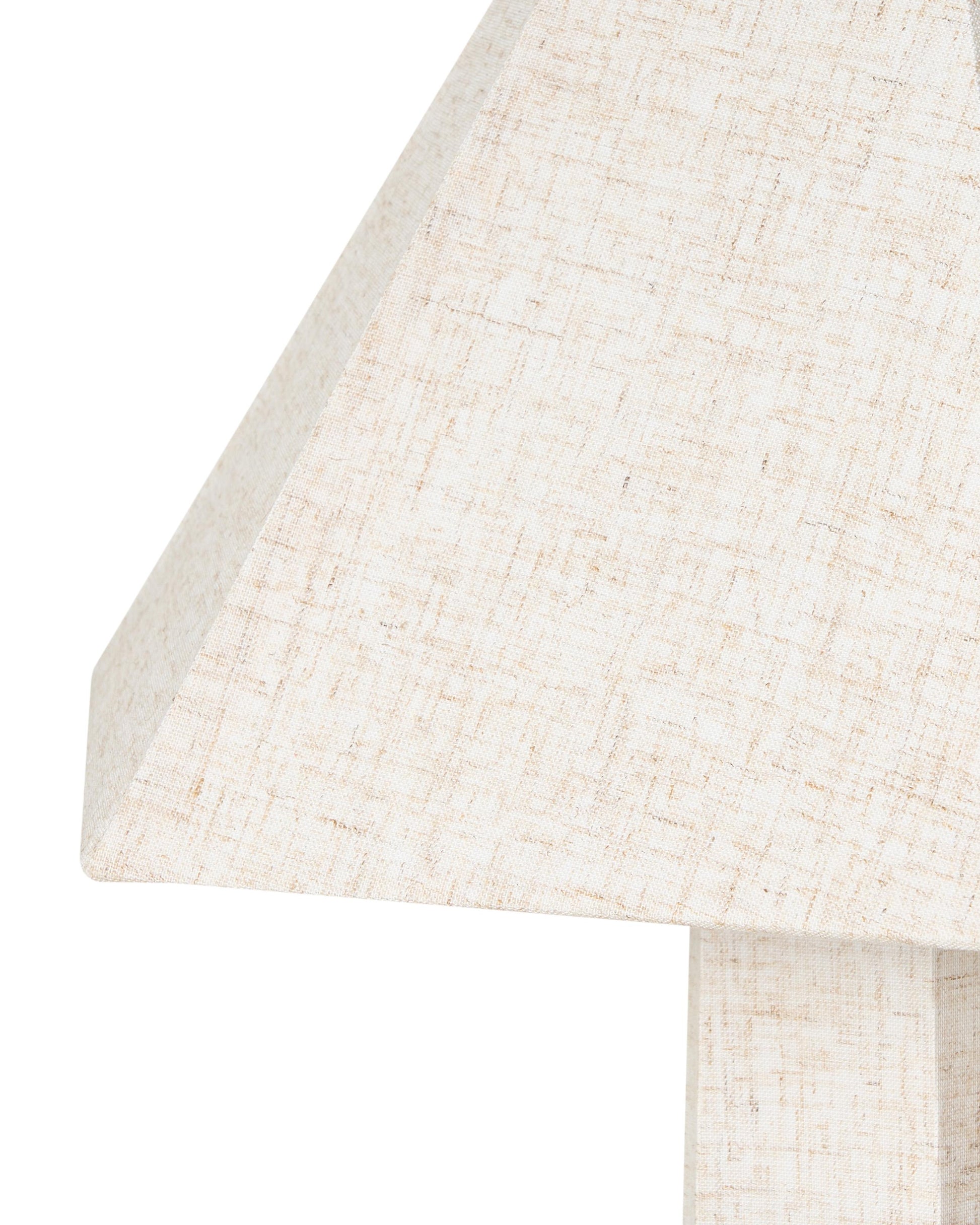  Floor Lamp DEMBI Faux Linen Light Beige