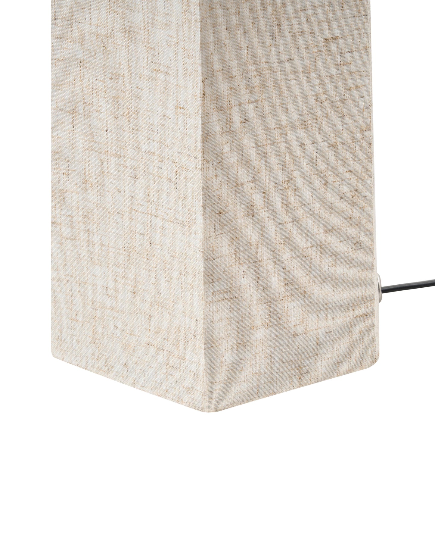  Floor Lamp DEMBI Faux Linen Light Beige
