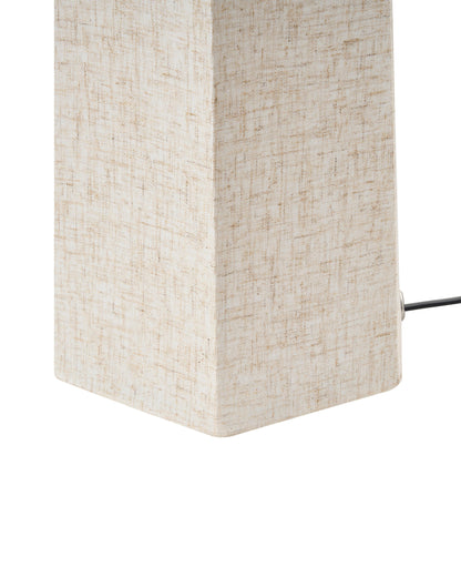  Floor Lamp DEMBI Faux Linen Light Beige