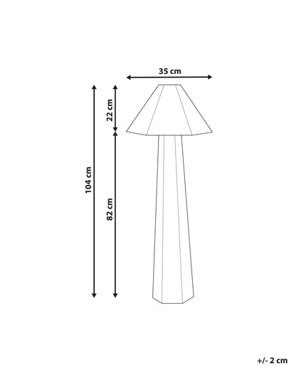  Floor Lamp DEMBI Faux Linen Light Beige