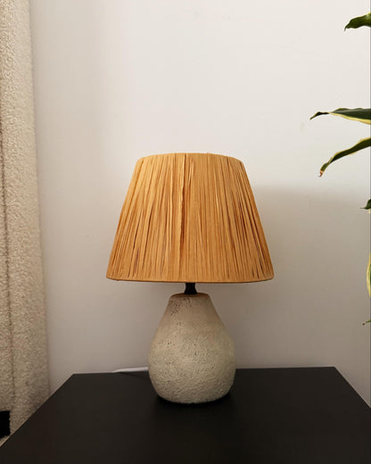  Set Of 2 Table Lamps ARWADITO Ceramic Off-White
