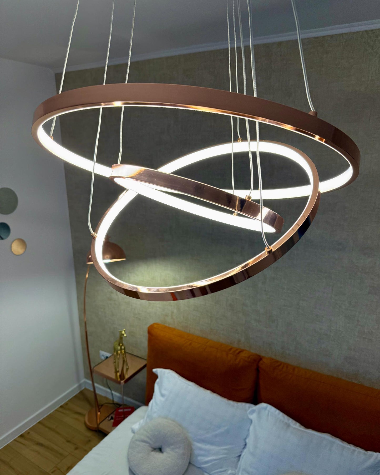  LED Pendant Lamp ATREK Metal Rose Gold