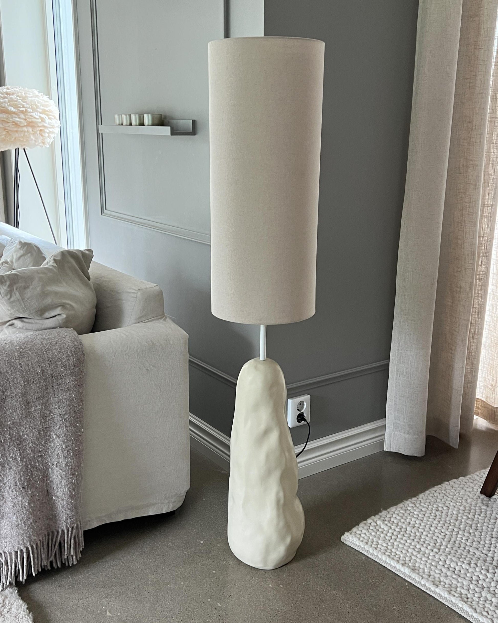  Floor Lamp SELB Ceramic Light Beige
