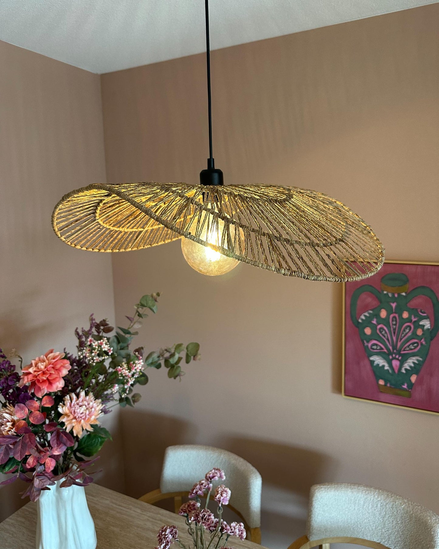  Pendant Lamp YAGUEZ Jute Natural