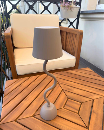  Wireless LED Table Lamp VOUGA With Dimmer Metal Beige