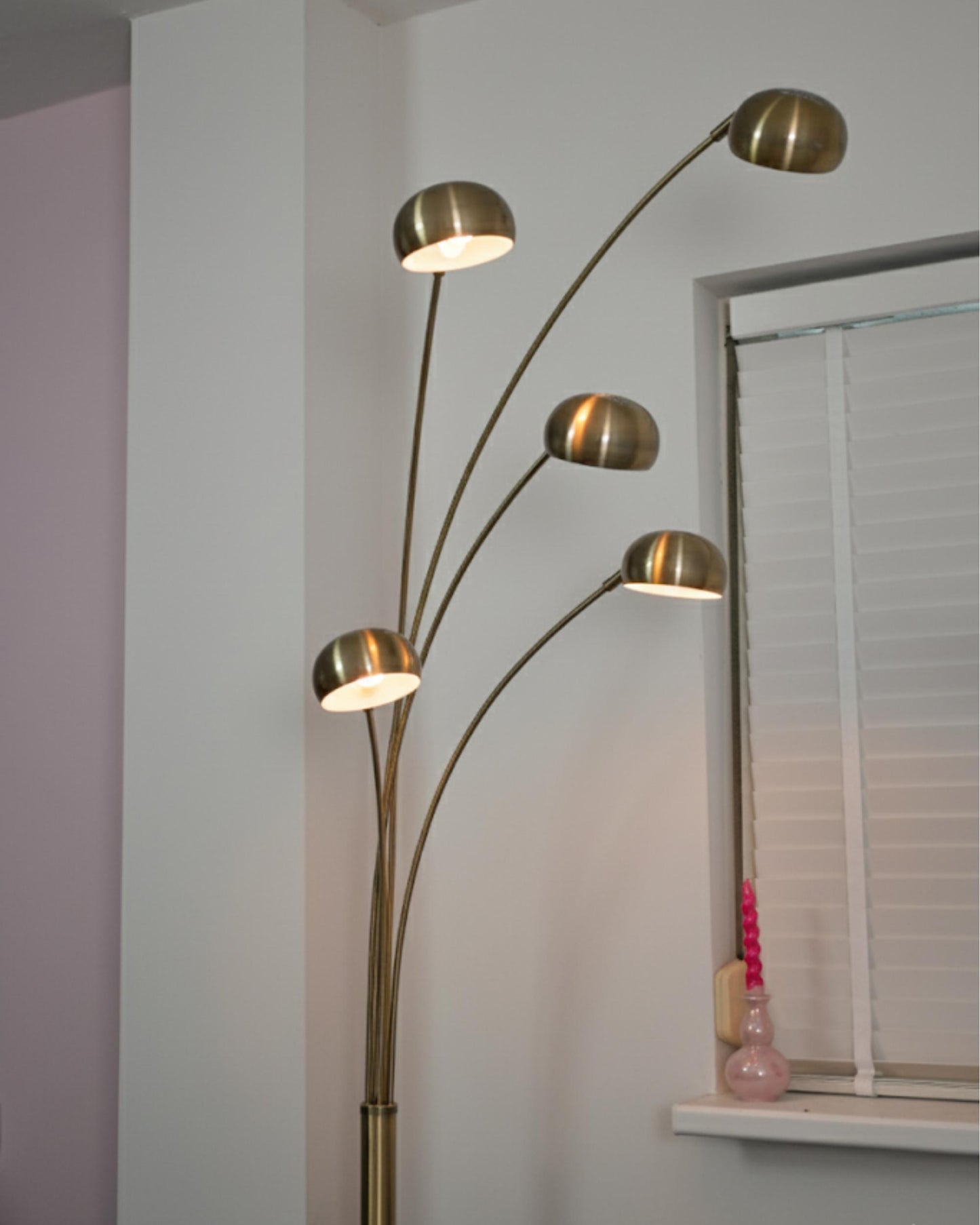  Floor Lamp FLINDERS Adjustable Metal Gold