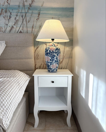  Table Lamp VERUSA Porcelain White/ Blue