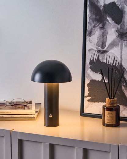  Wireless LED Table Lamp BOJO With Dimmer Metal Black