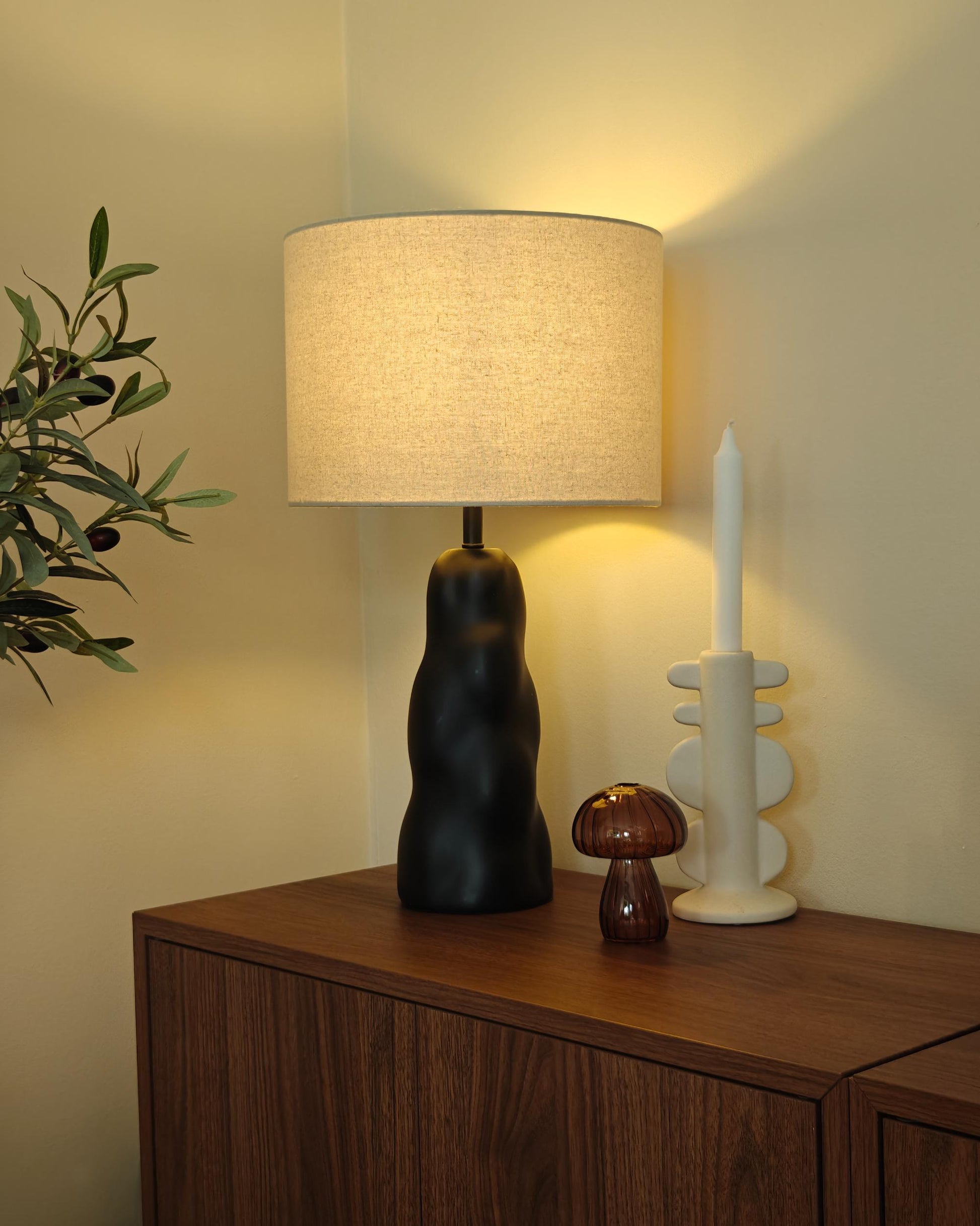  Table Lamp VILAR Ceramic Black