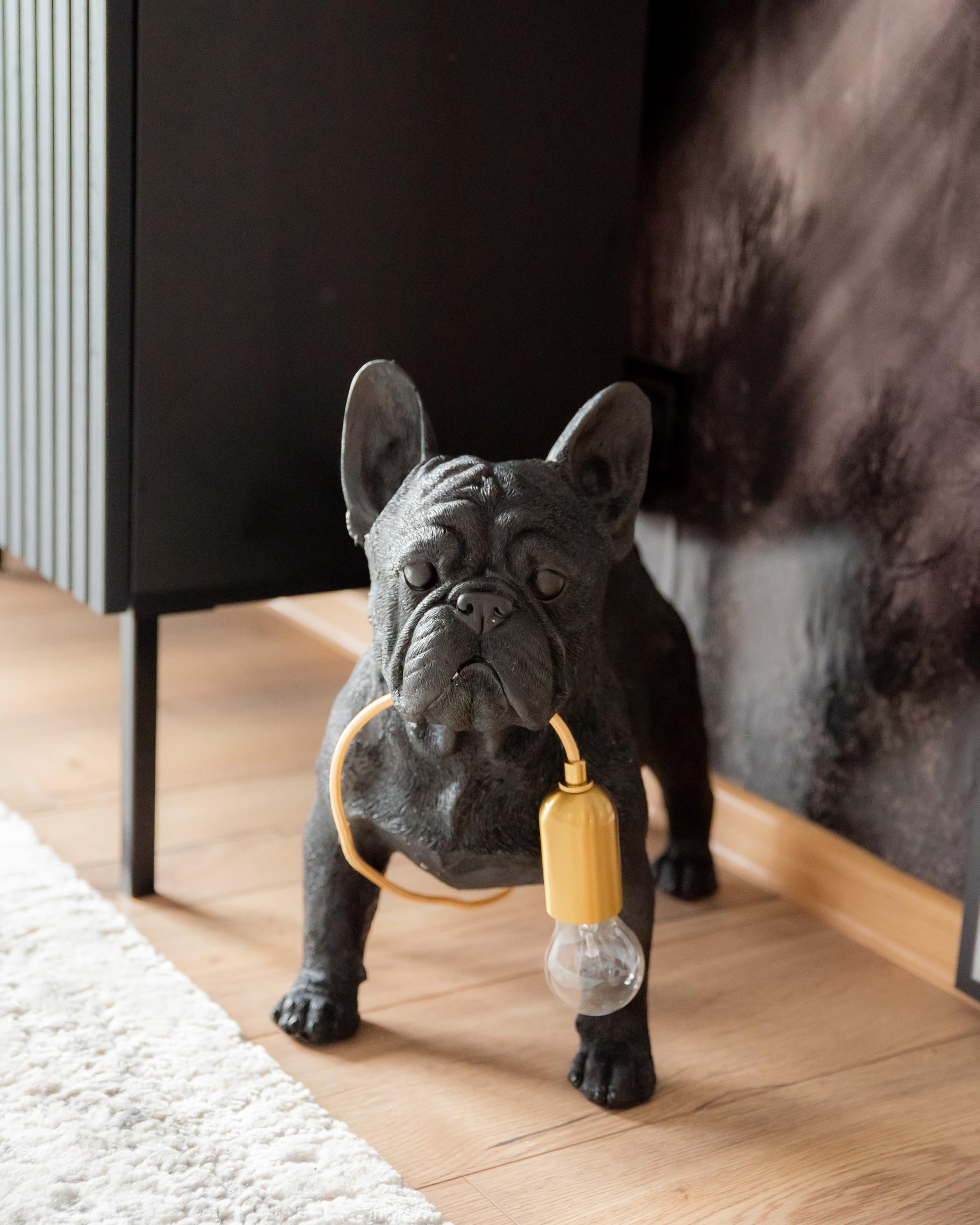  Table Lamp Dog BAXTER Black