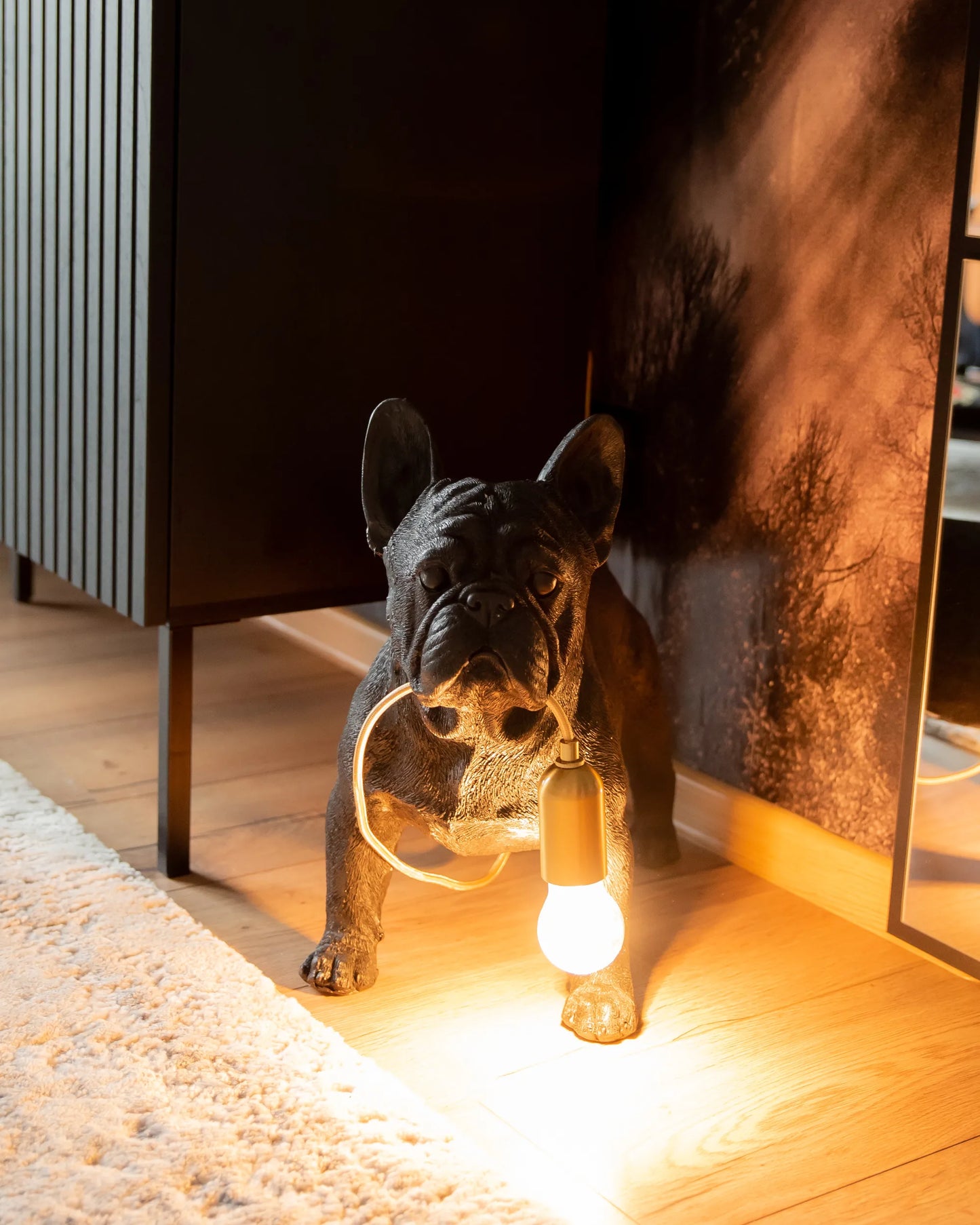  Table Lamp Dog BAXTER Black