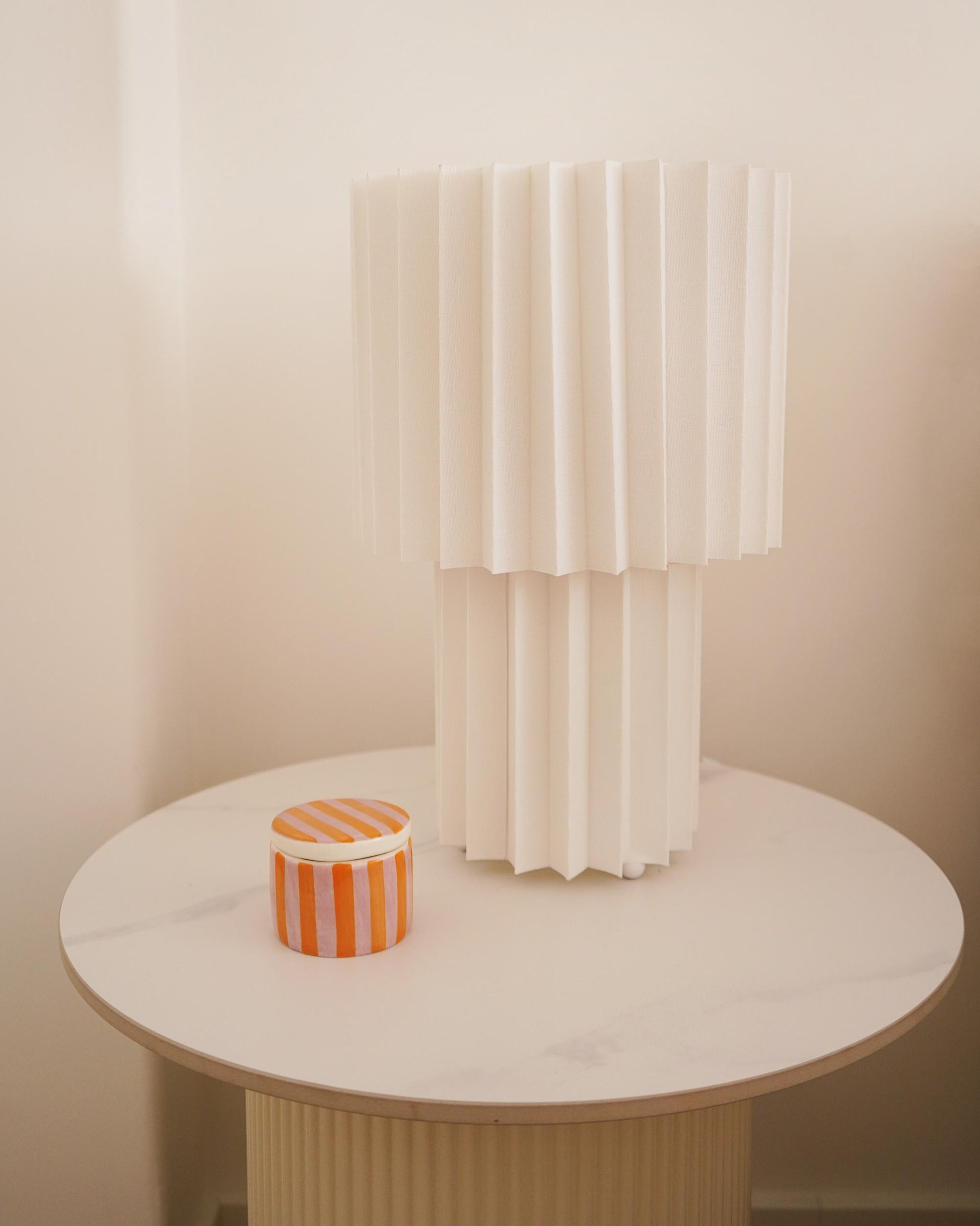  Table Lamp ALFEIOS Linen White