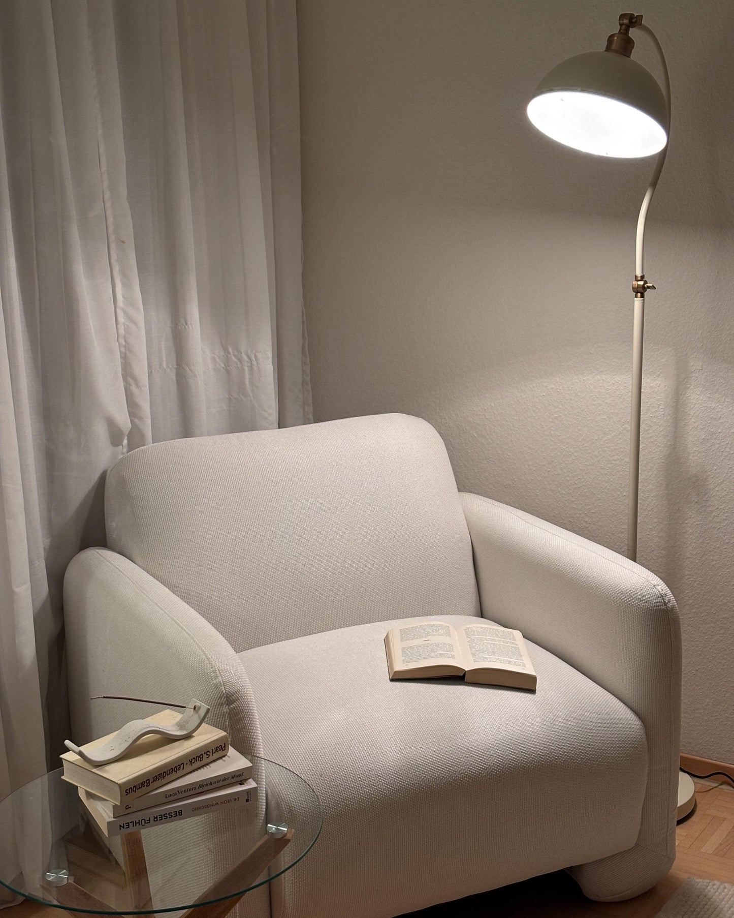  Floor Lamp LENNON Adjustable Metal Light Beige