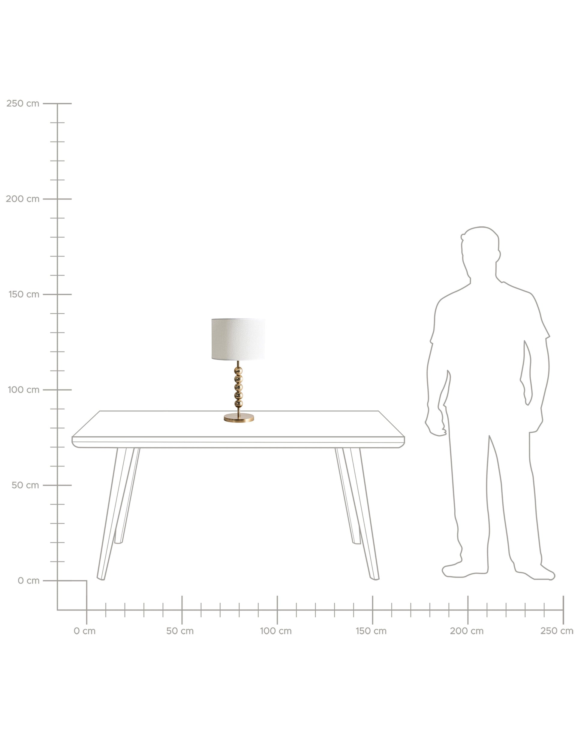  Table Lamp LOKY Metal Brass