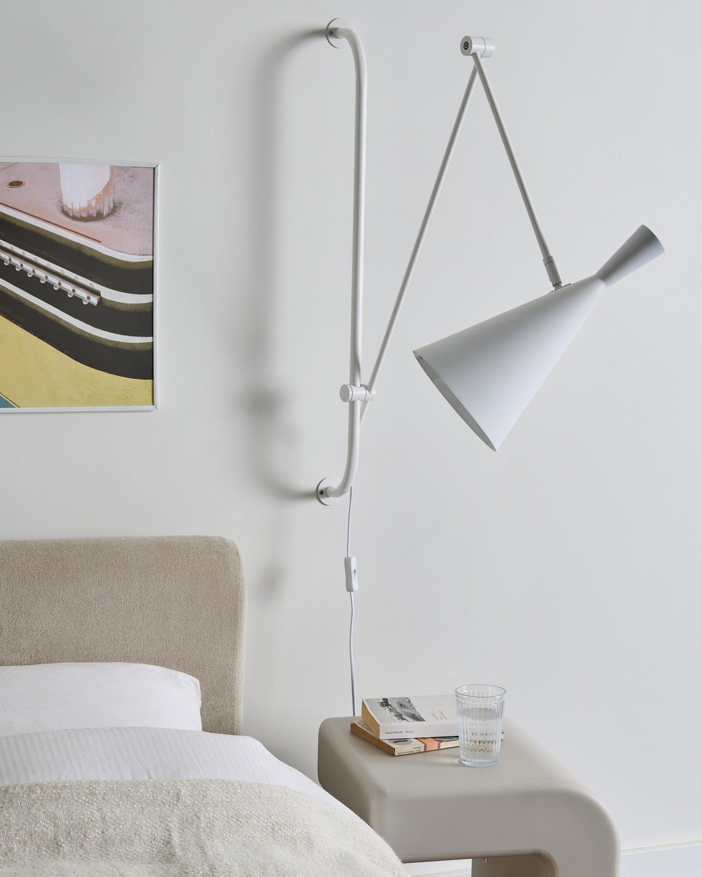  Wall Lamp MARISA Adjustable Metal White