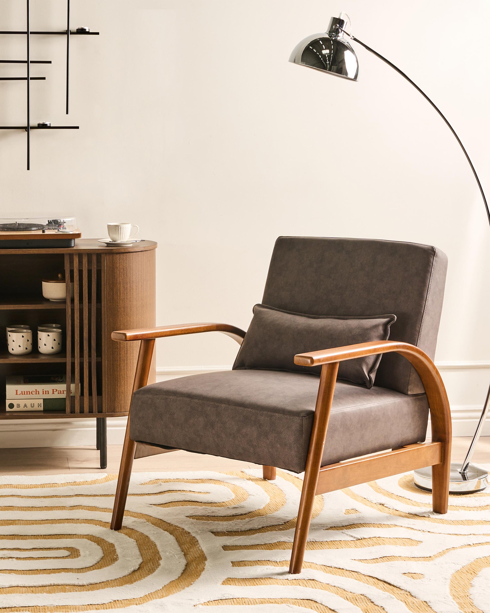  Floor Lamp DINTEL Metal Silver