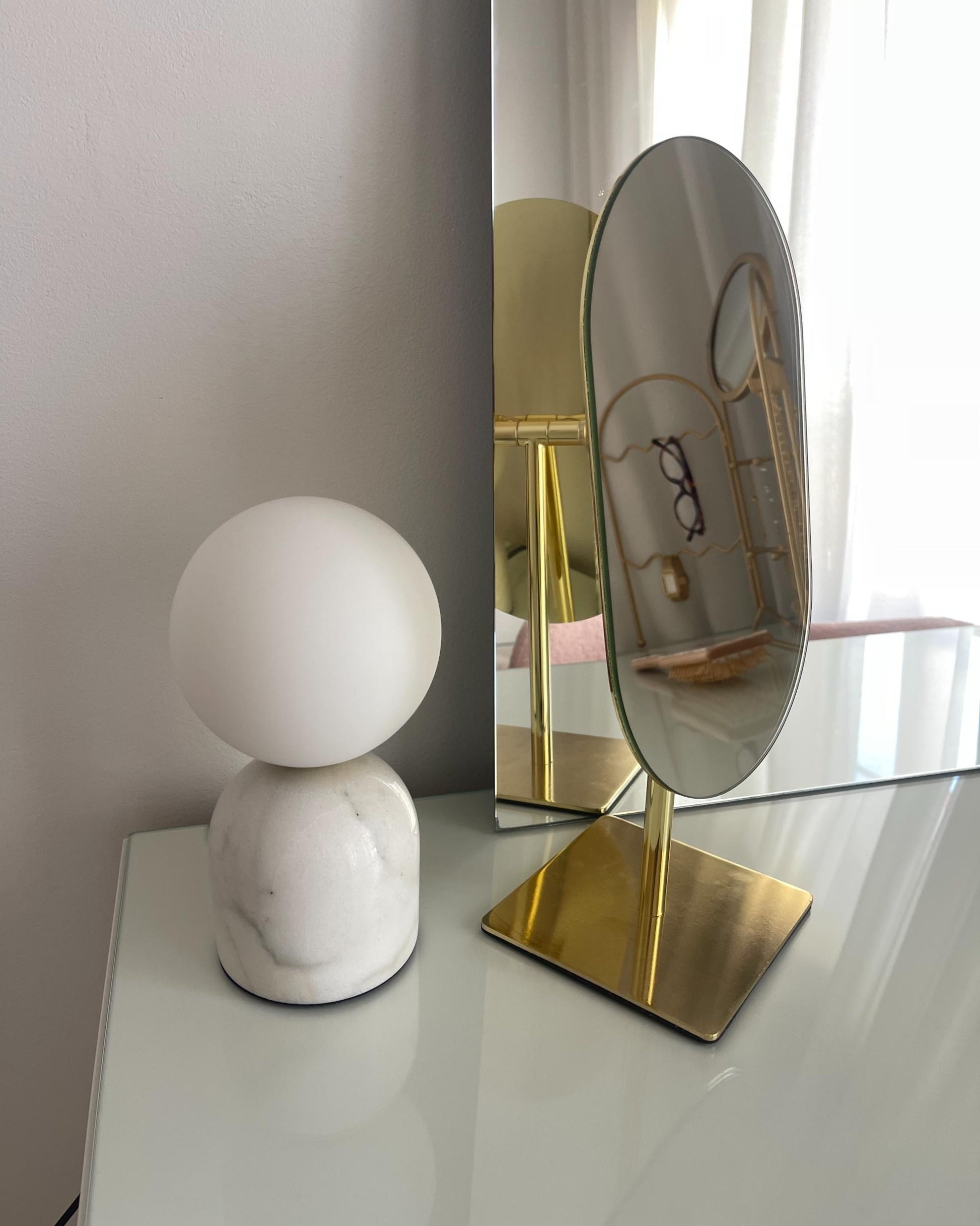  Table Lamp KIWI Stone White