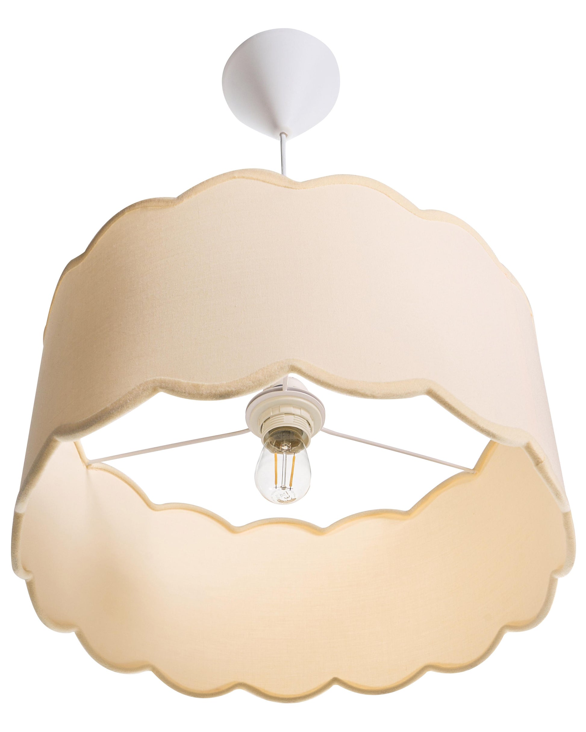  Pendant Lamp GAIREZI Metal White/ Beige