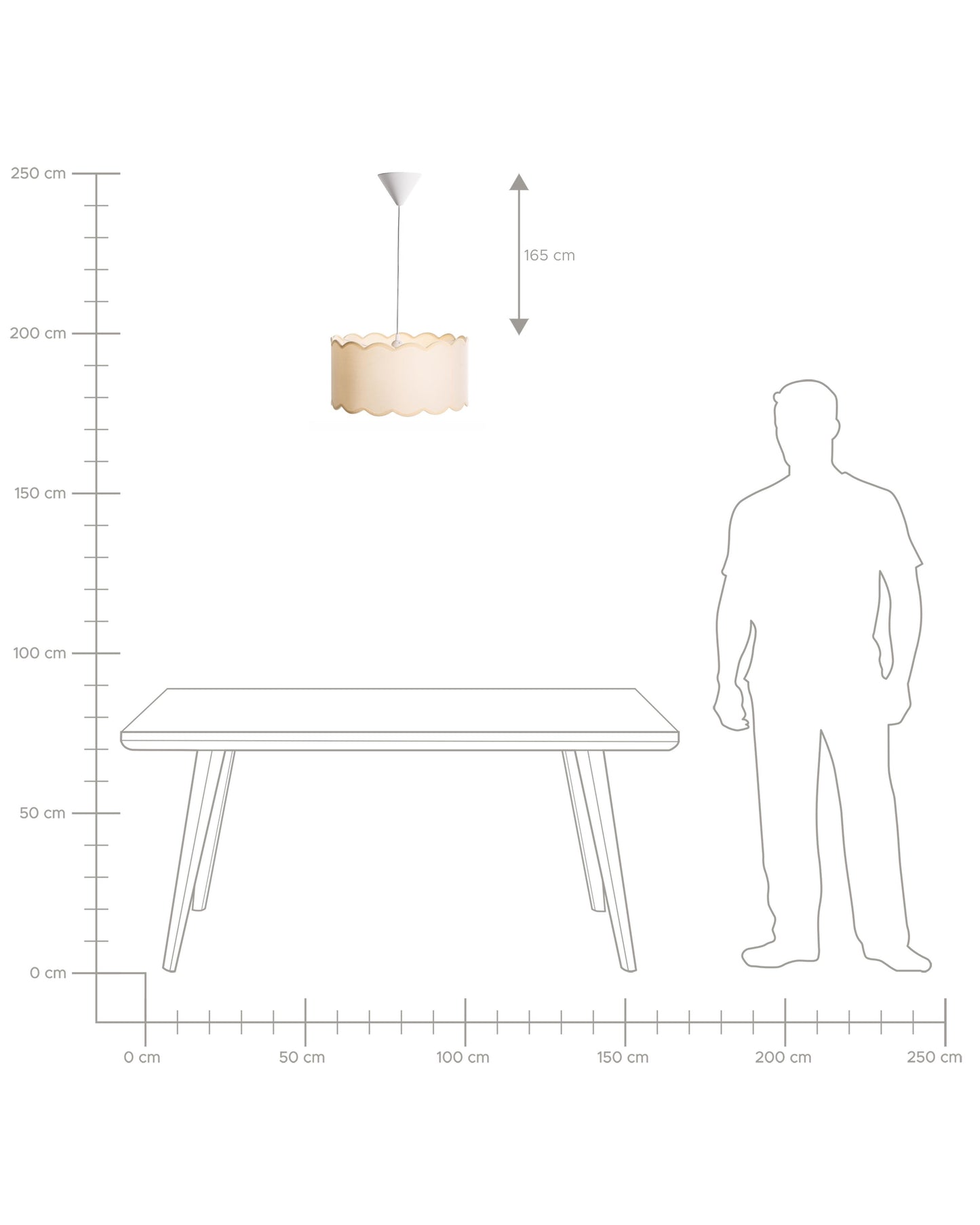  Pendant Lamp GAIREZI Metal White/ Beige