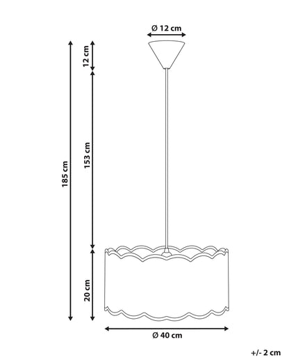 Pendant Lamp GAIREZI Metal White/ Beige