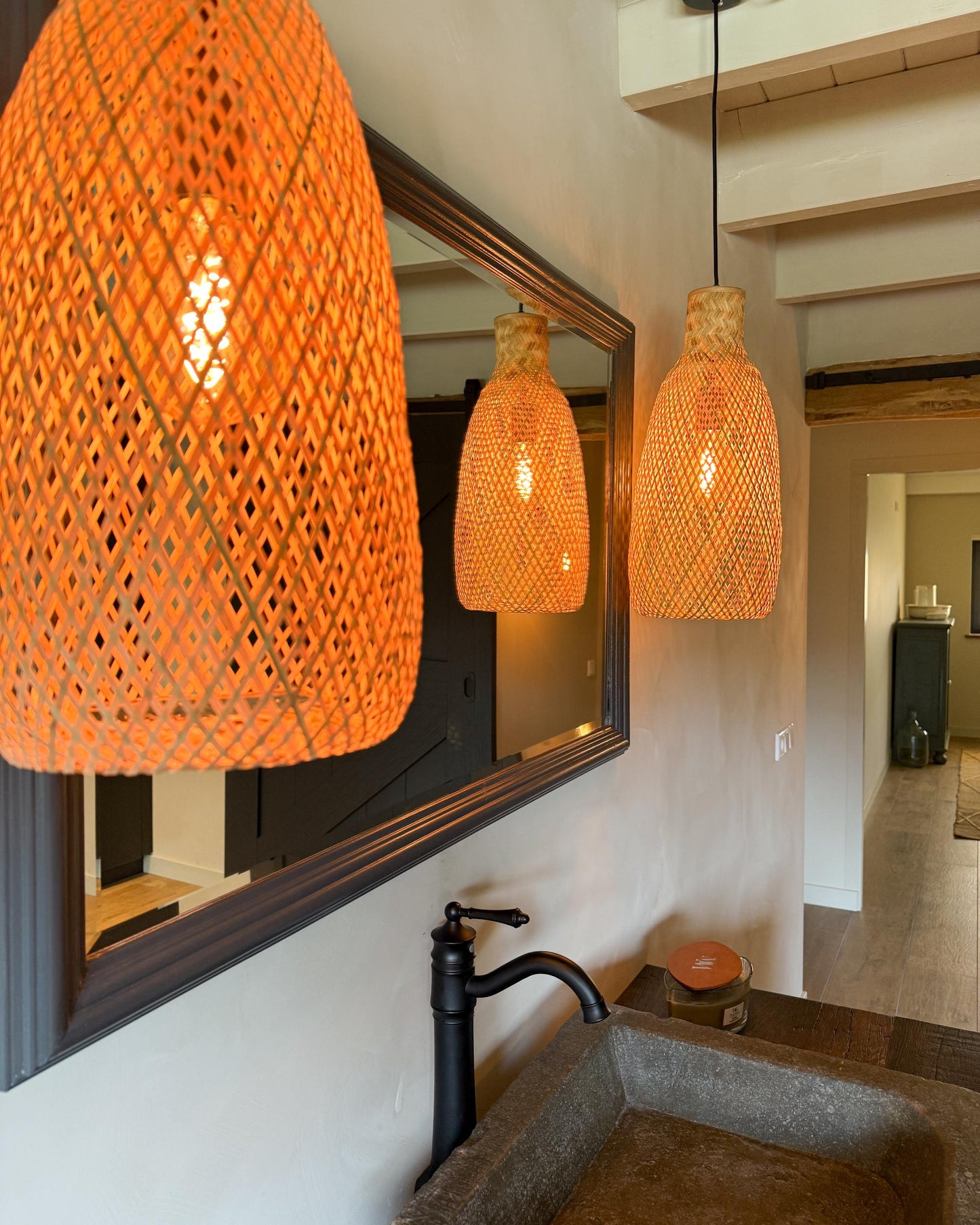  Pendant Lamp LWELA Bamboo Wood Natural