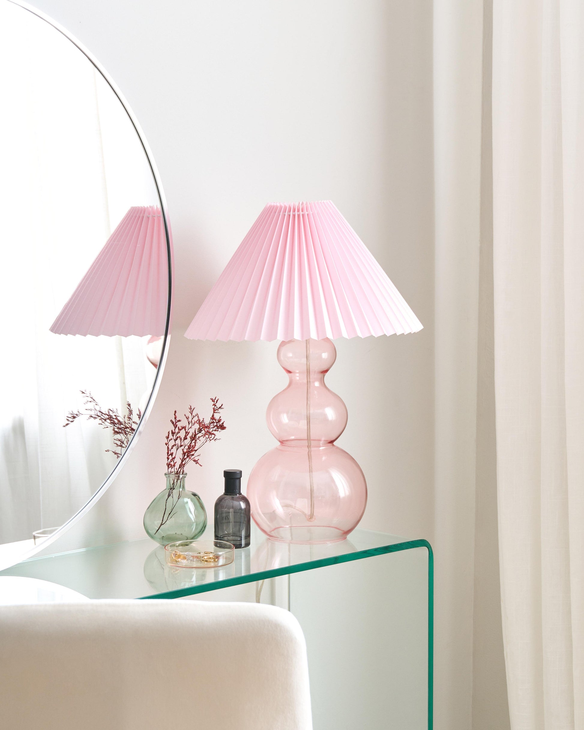  Table Lamp SENGWA Glass Pink