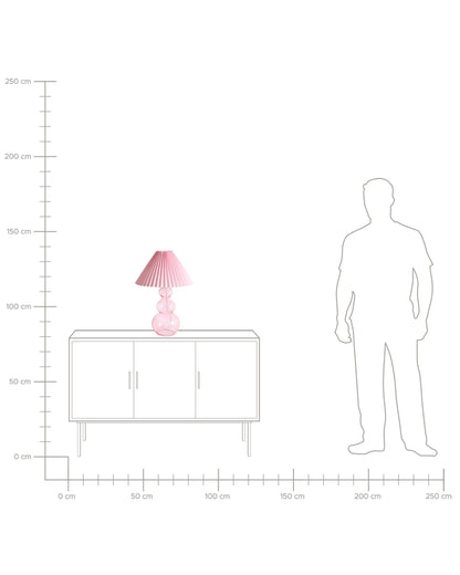  Table Lamp SENGWA Glass Pink