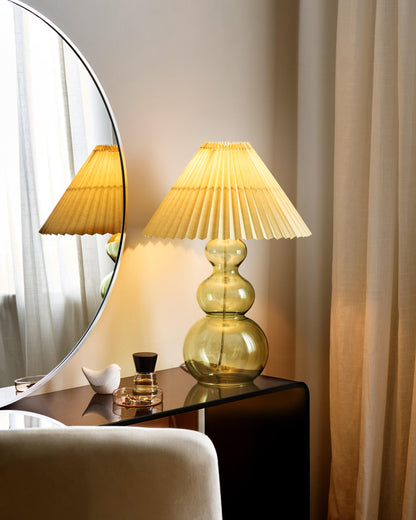  Table Lamp SENGWA Glass Green