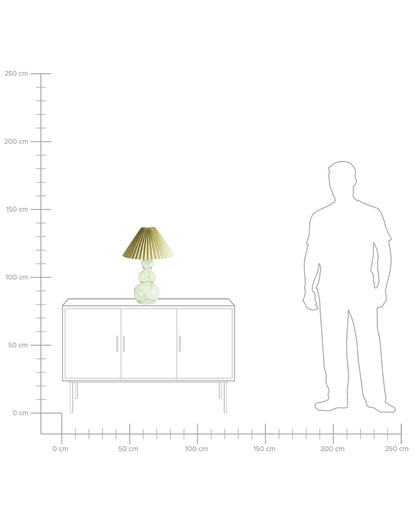  Table Lamp SENGWA Glass Green