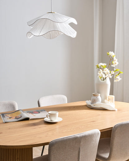  Pendant Lamp PUNGWE Fabric White