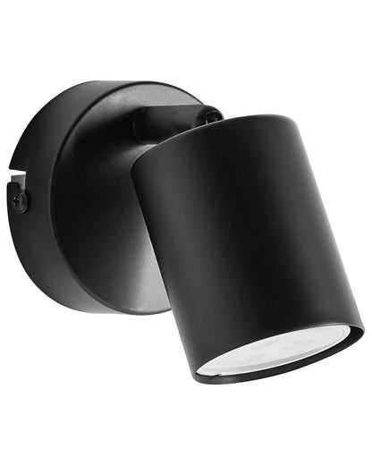  Set Of 2 Wall Lamps NYANDO Metal Black