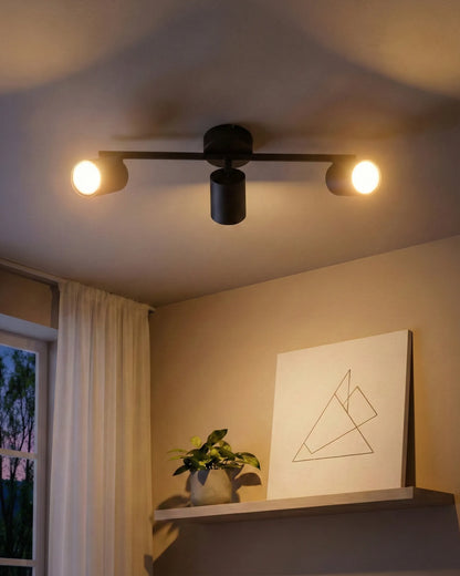  3 Light Spotlight NYANDO Metal Black