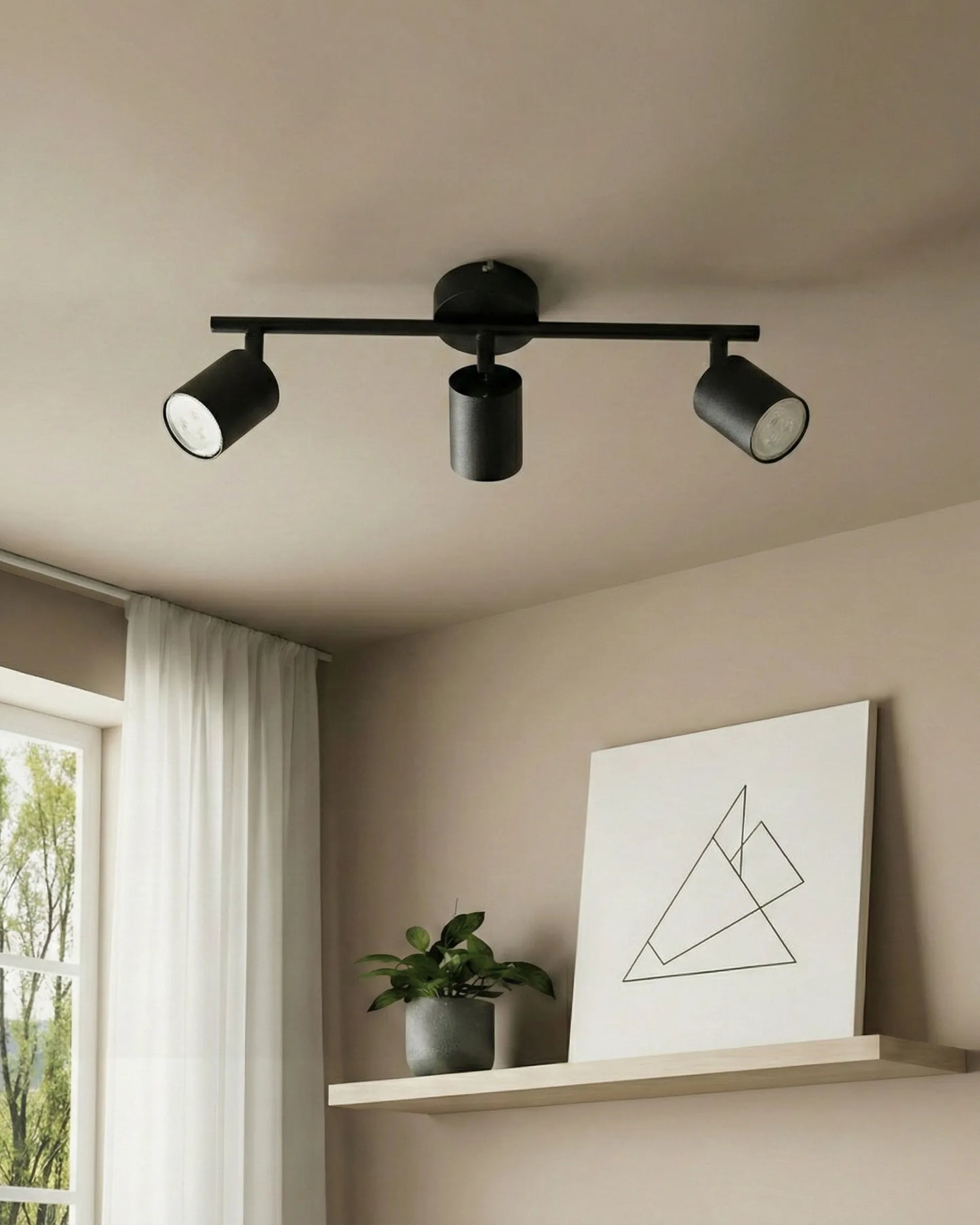  3 Light Spotlight NYANDO Metal Black