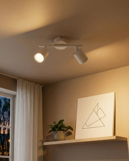  2 Light Spotlight NYANDO Metal White