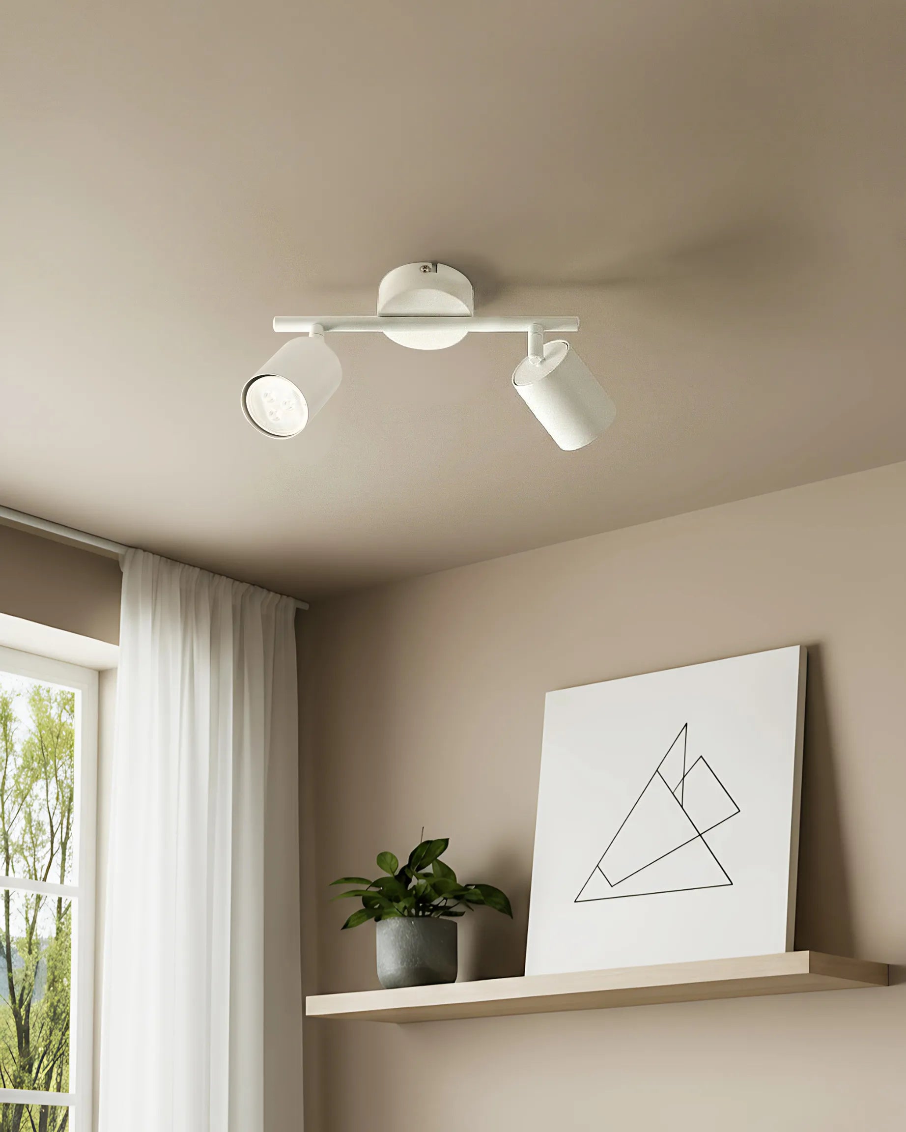  2 Light Spotlight NYANDO Metal White
