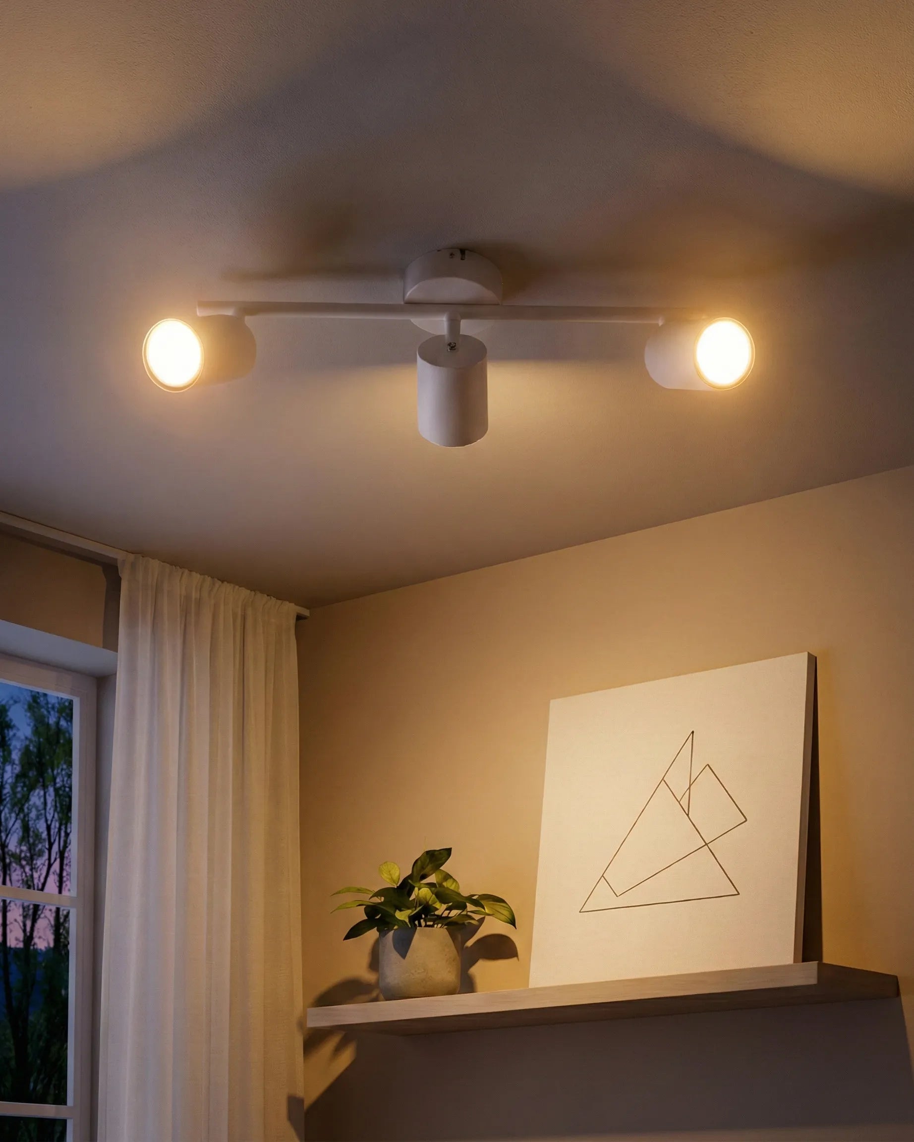  3 Light Spotlight NYANDO Metal White
