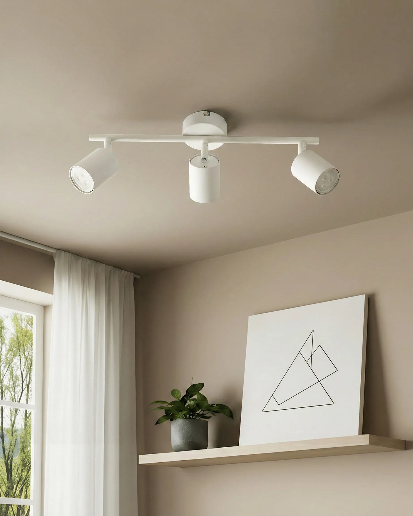  3 Light Spotlight NYANDO Metal White