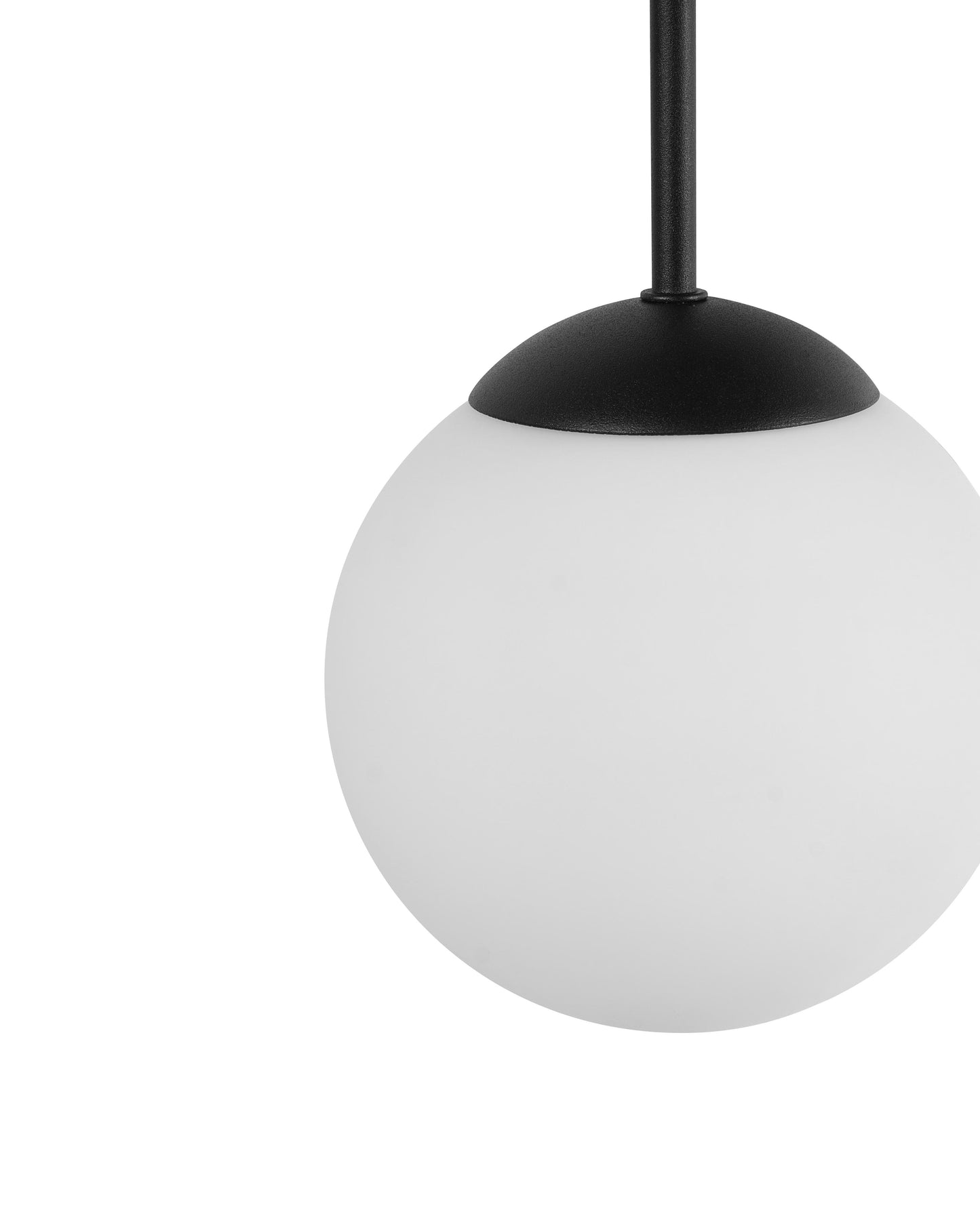  3 Light Pendant Lamp RIANA Glass Black