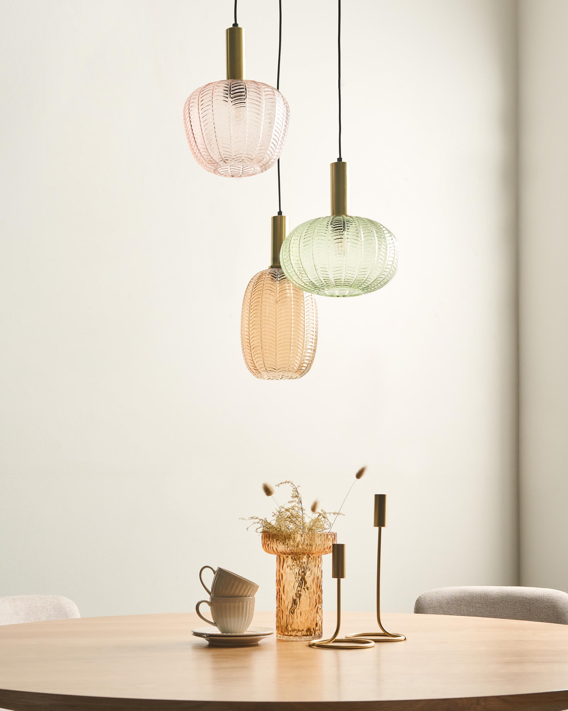  Pendant Lamp NJORO Glass Multicolour