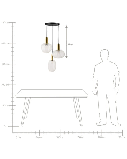  Pendant Lamp NJORO Glass Transparent