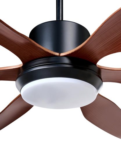  Ceiling Fan With Light VERDURE With Remote LED Brown