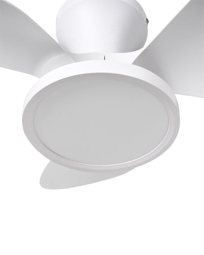  Ceiling Fan With Light PUNTI With Remote LED White