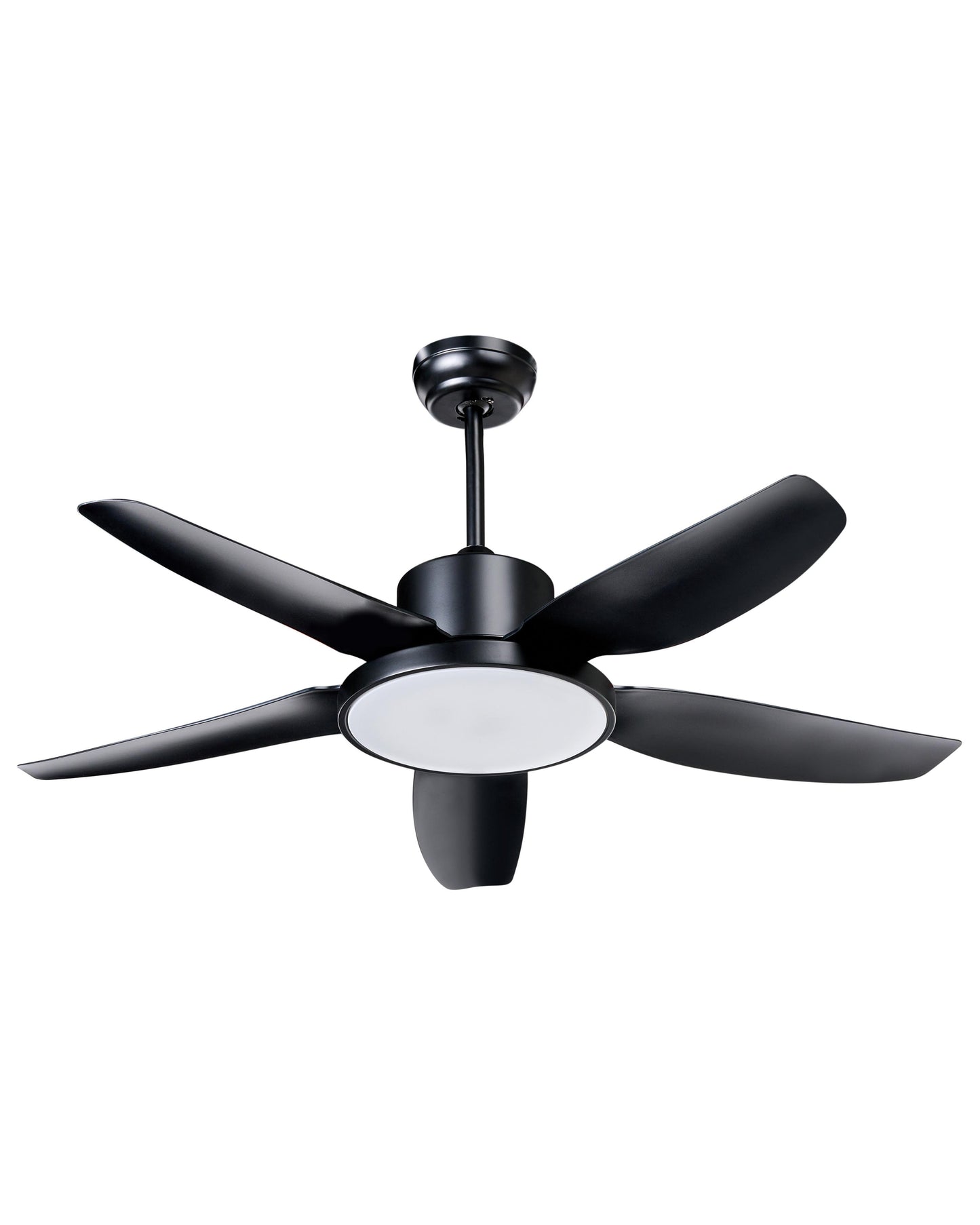  Ceiling Fan With Light LOUVET With Remote LED Black