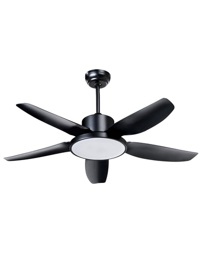  Ceiling Fan With Light LOUVET With Remote LED Black