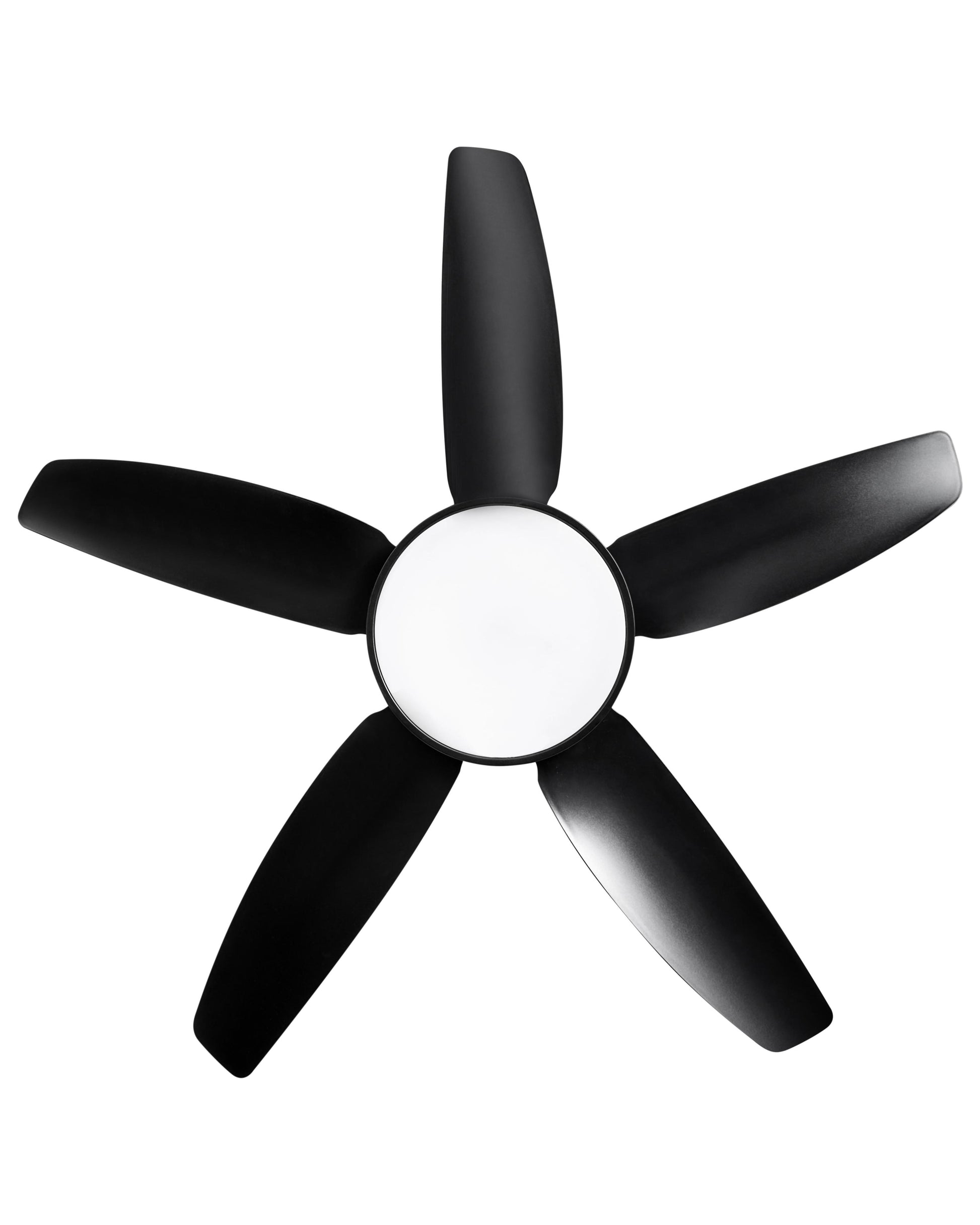  Ceiling Fan With Light LOUVET With Remote LED Black