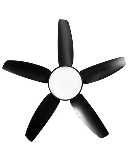 Ceiling Fan With Light LOUVET With Remote LED Black