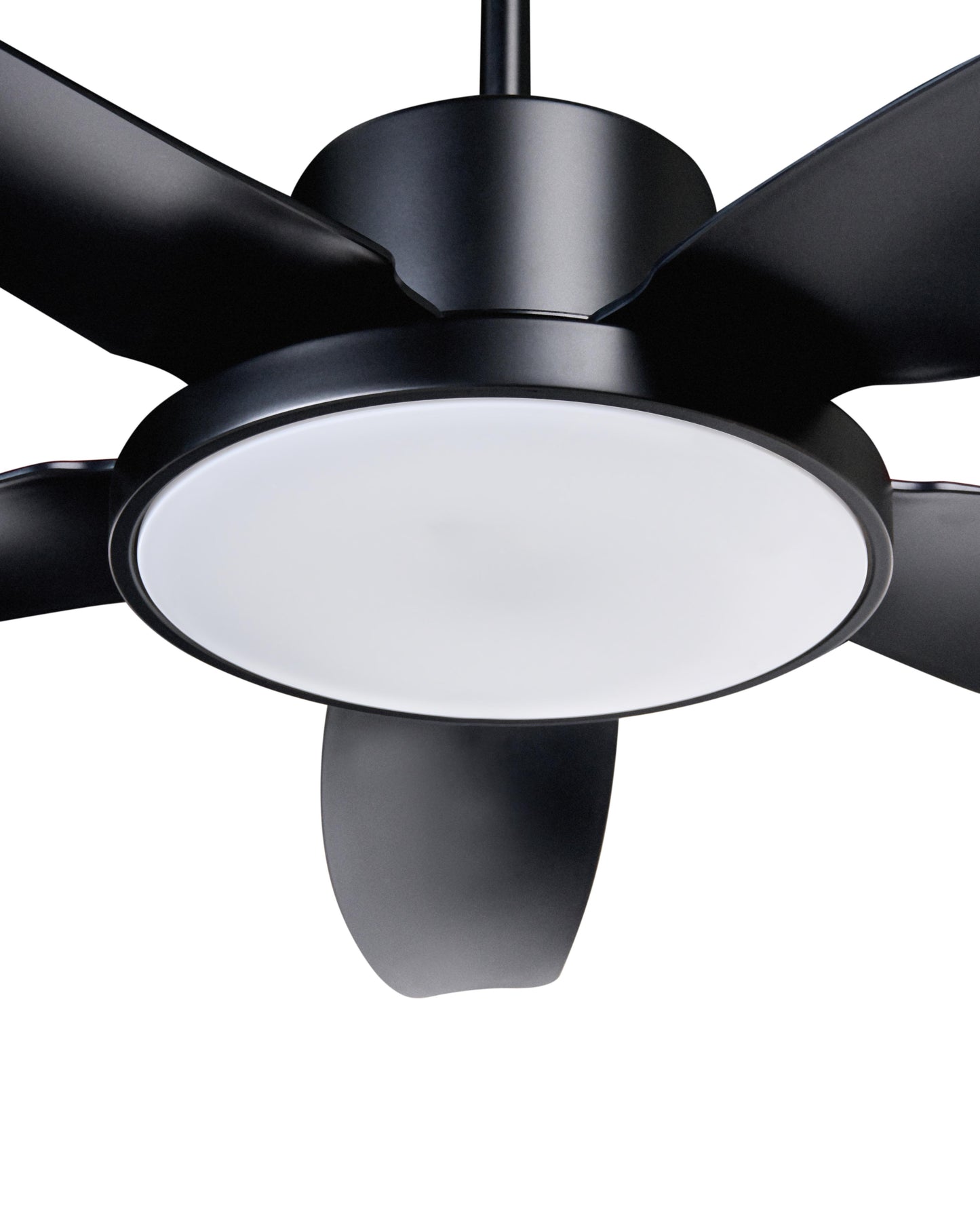  Ceiling Fan With Light LOUVET With Remote LED Black