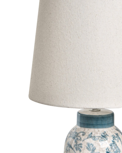  Table Lamp LEMPA Ceramic White/ Blue