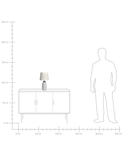  Table Lamp LEMPA Ceramic White/ Blue