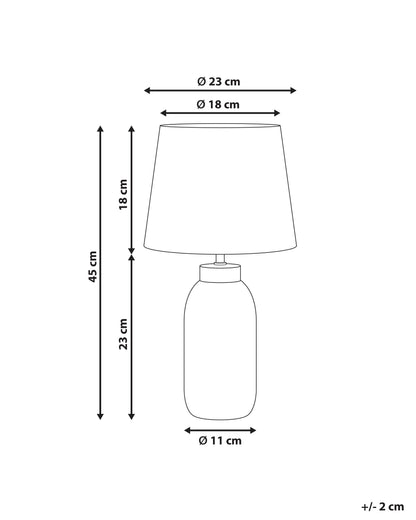  Table Lamp LEMPA Ceramic White/ Blue